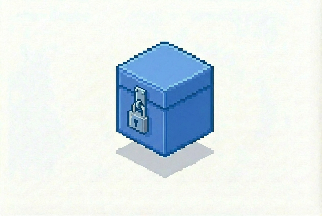 Locked box illustration